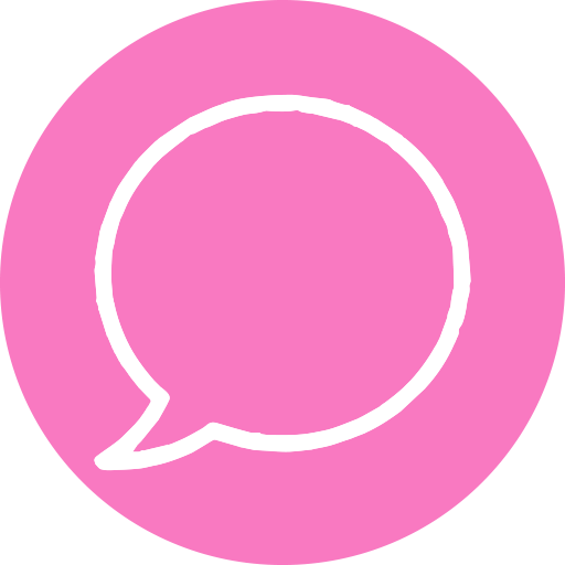 أيقونة دردشة – رمز للتواصل الفوري والدعم عبر موقع رابط لتقنية المعلومات